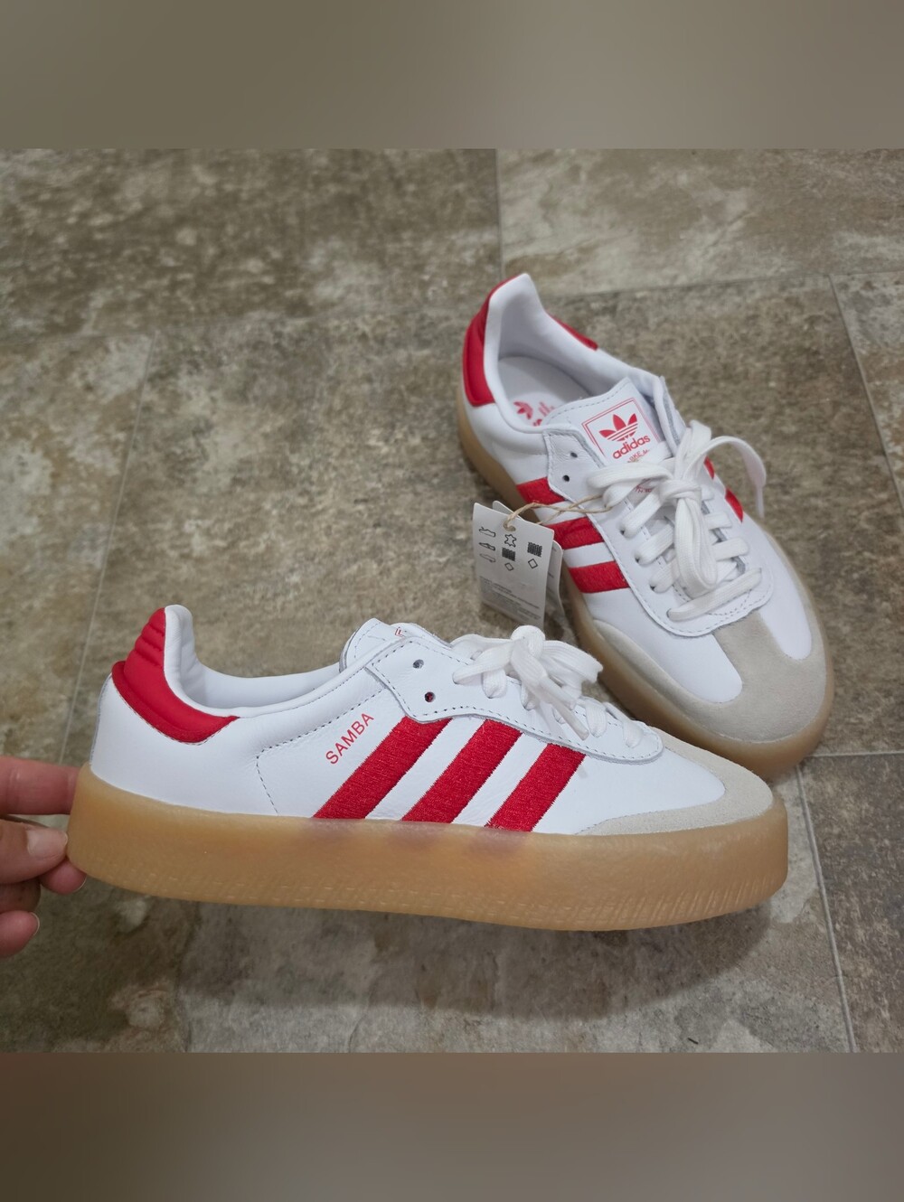adidas Originals Sambae ‘Cloud White / Better Scarlet’ (Women’s Size 6.5)